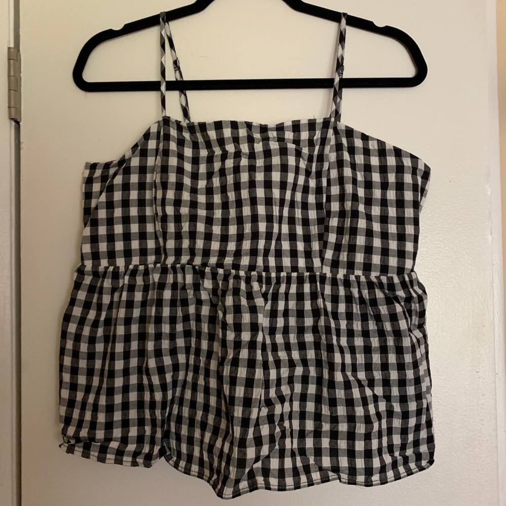 Gingham tank top